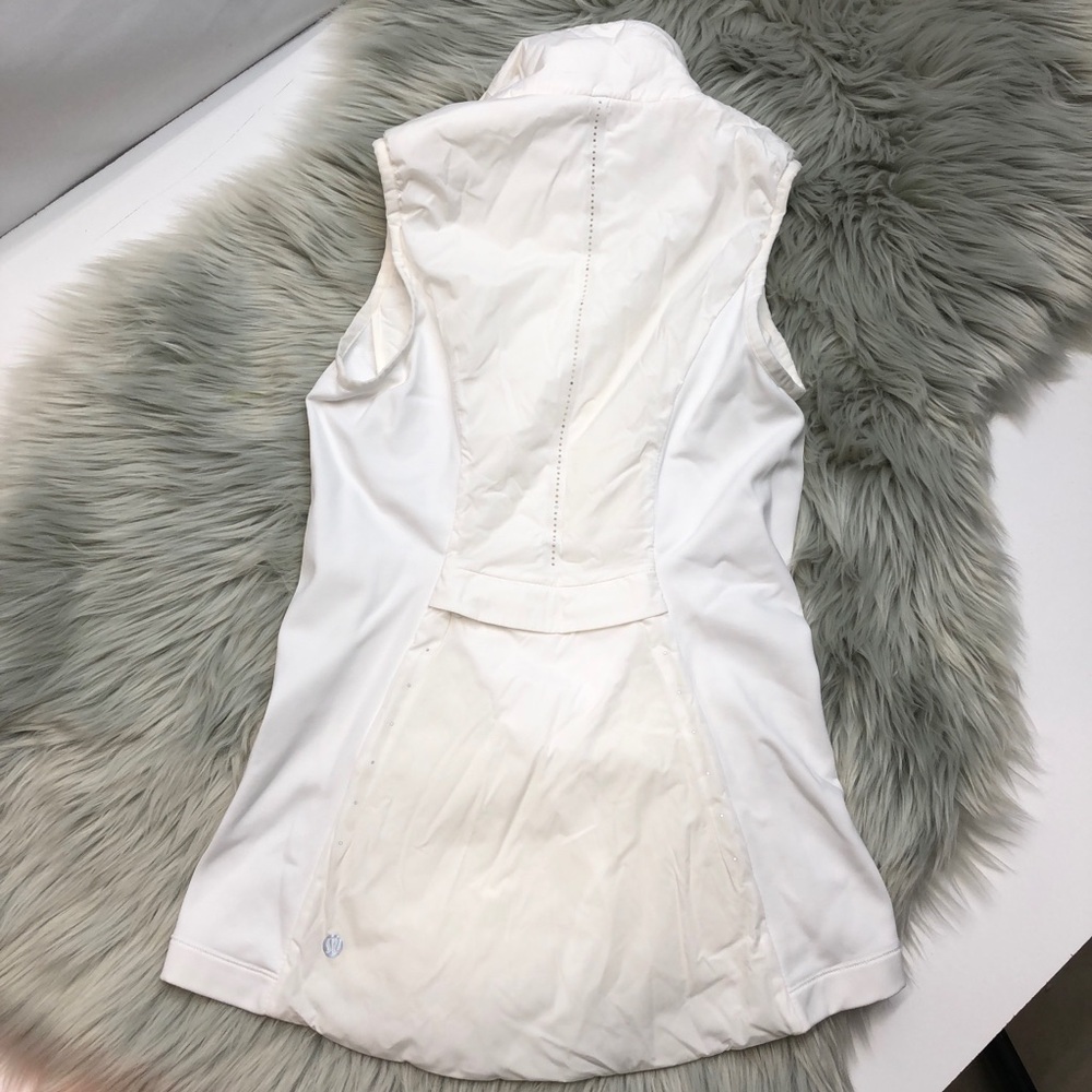 Lululemon Run For Cold PrimaLoft Insulated Athletic Vest - White - Size 2 - Picture 3 of 8